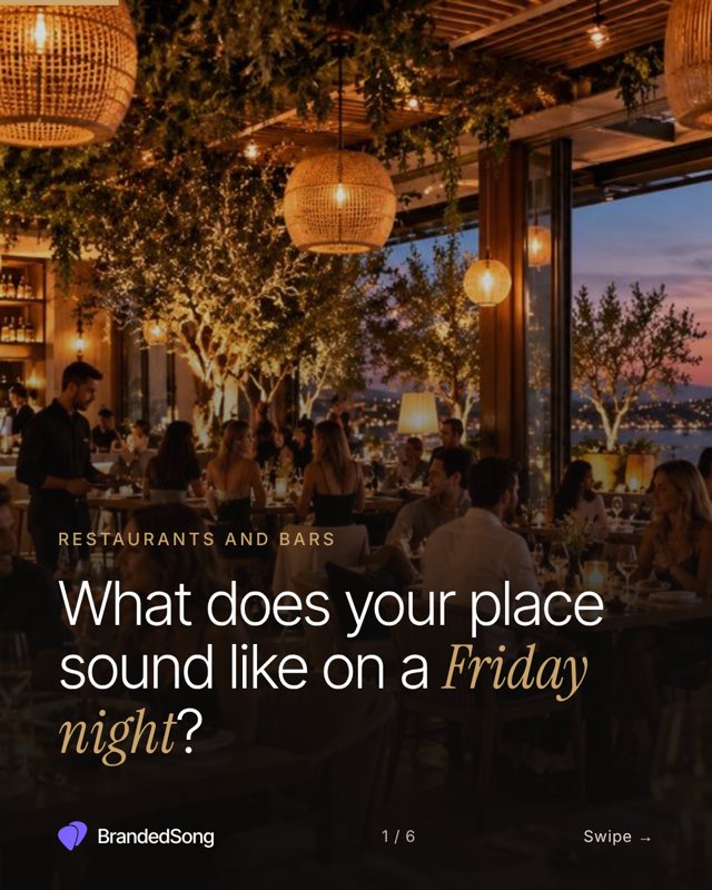 BrandedSong carousel cover: What does your place sound like on a Friday night?